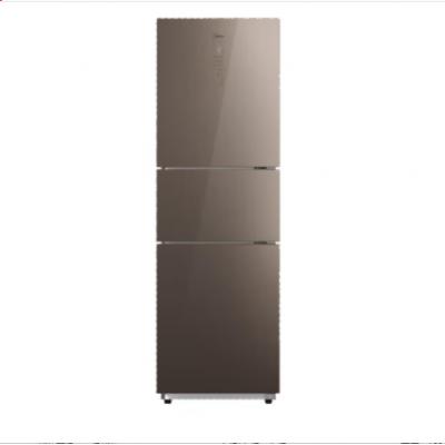 美的(Midea)245升一级能效双变频三门三开门风冷无霜钢化玻璃面板电冰箱BCD-245WTGPM