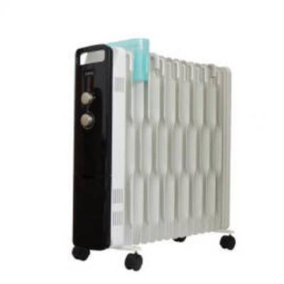 艾美特+家用电暖器油汀取暖器13片电暖气速热加湿体烘衣架波浪形油汀+HU1320-1